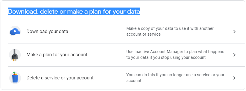 Inactive account manager